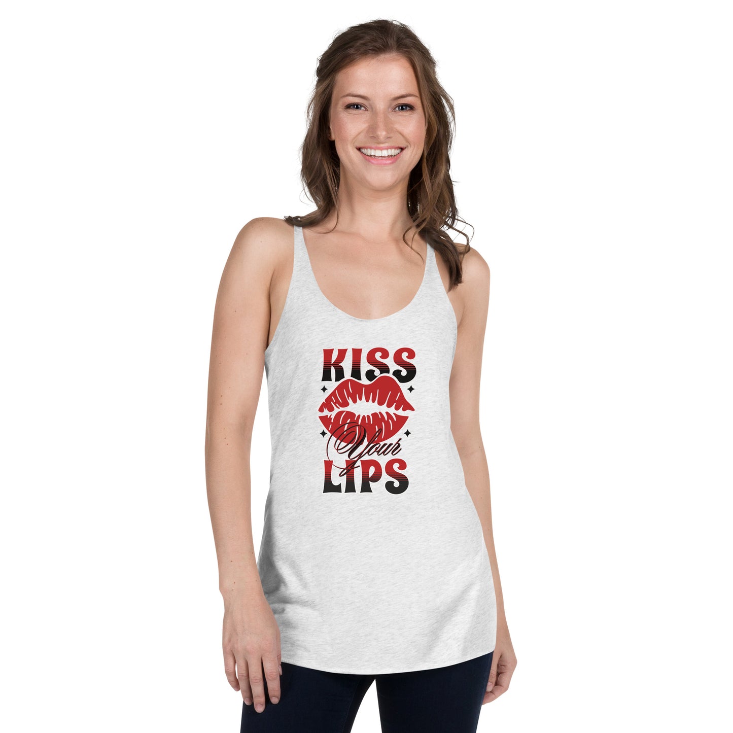 Kiss Your Lips Women's Racerback Tank