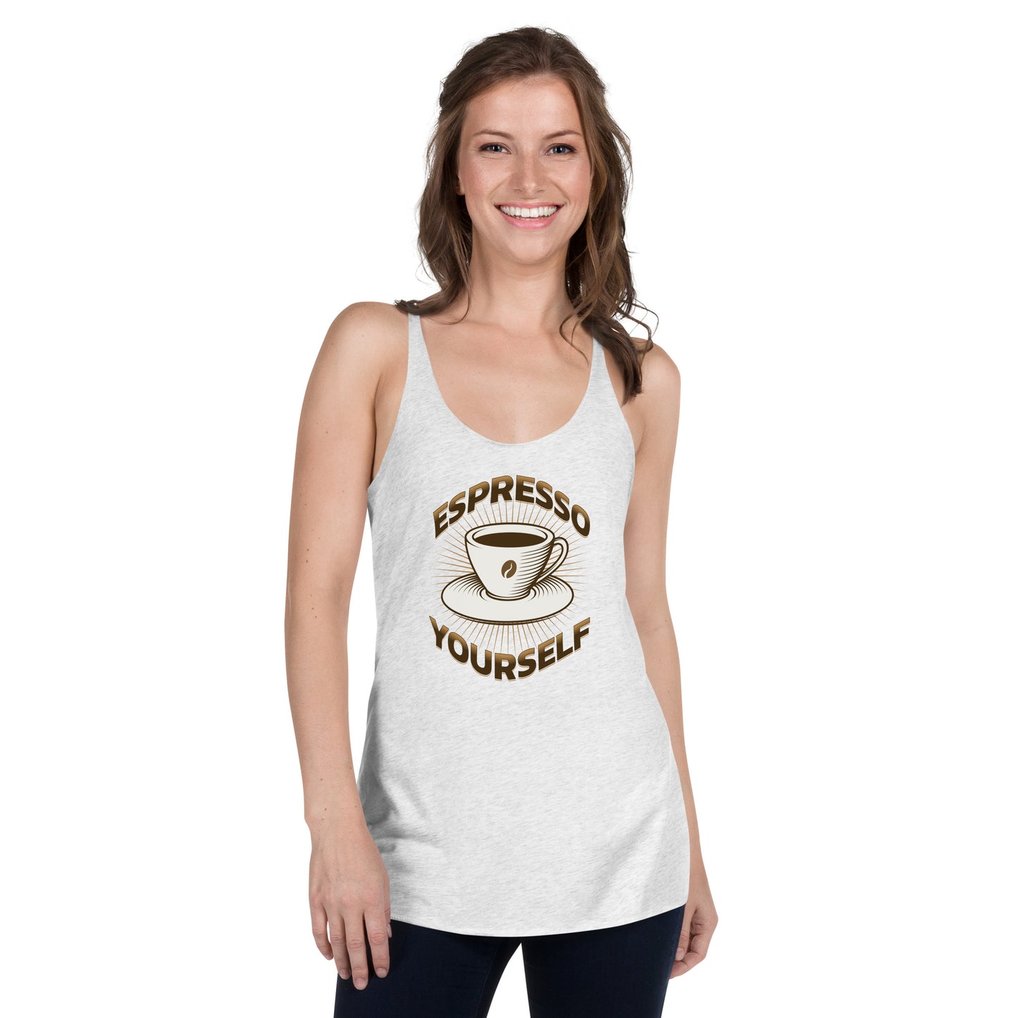 Coffee Espresso Yourself Women's Racerback Tank