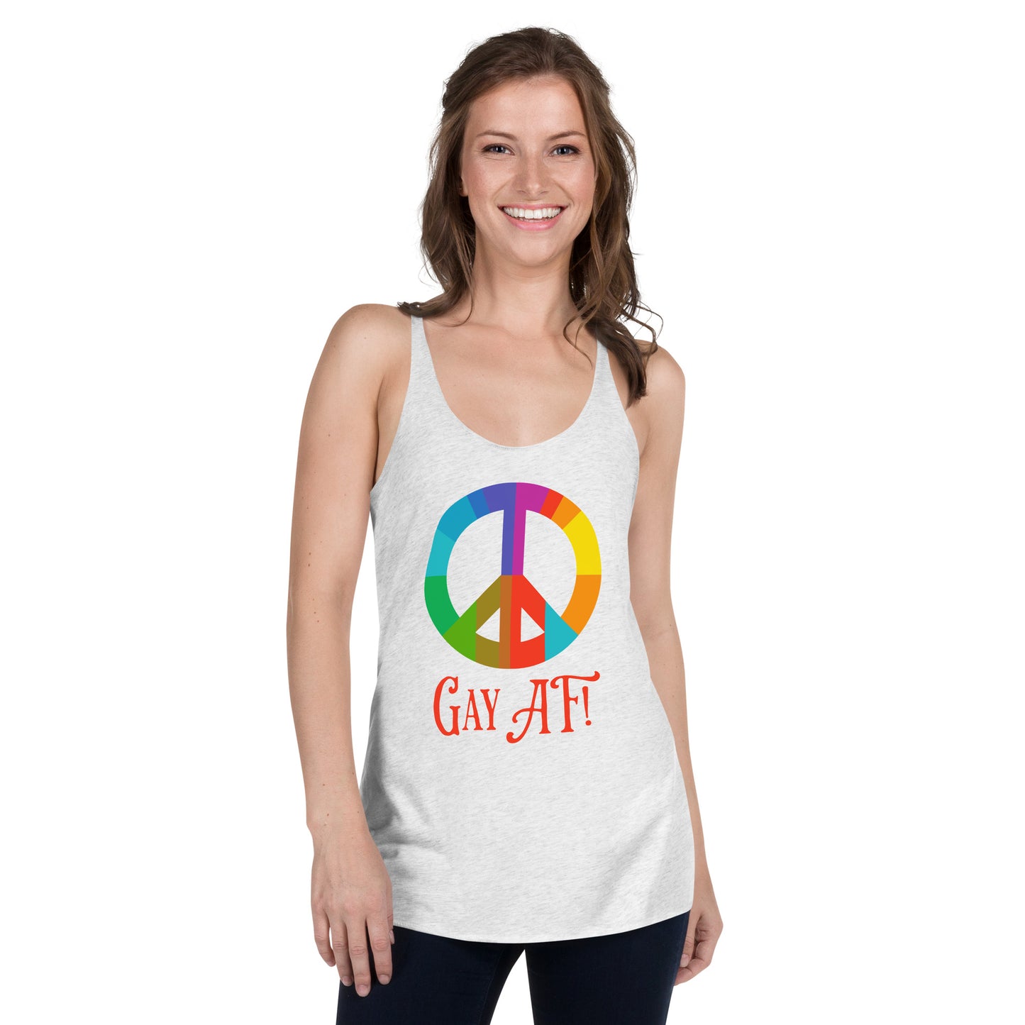 Gay AF! Women's Racerback Tank