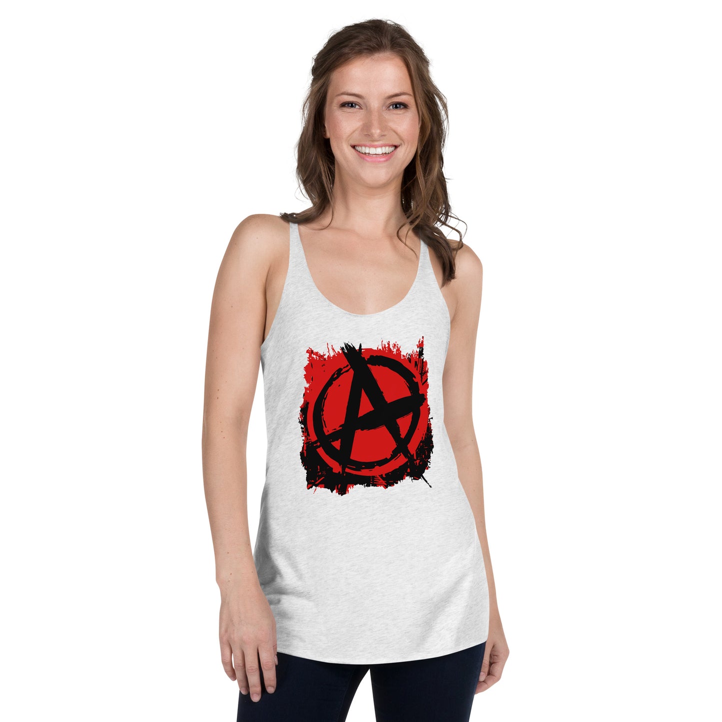 Anarchy Graffiti Women's Racerback Tank