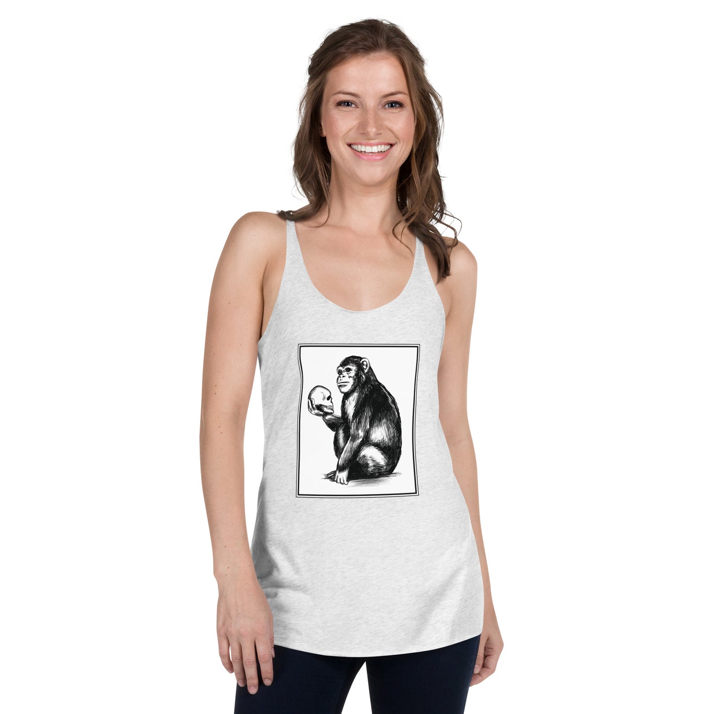 Chimp Thinker Women's Racerback Tank