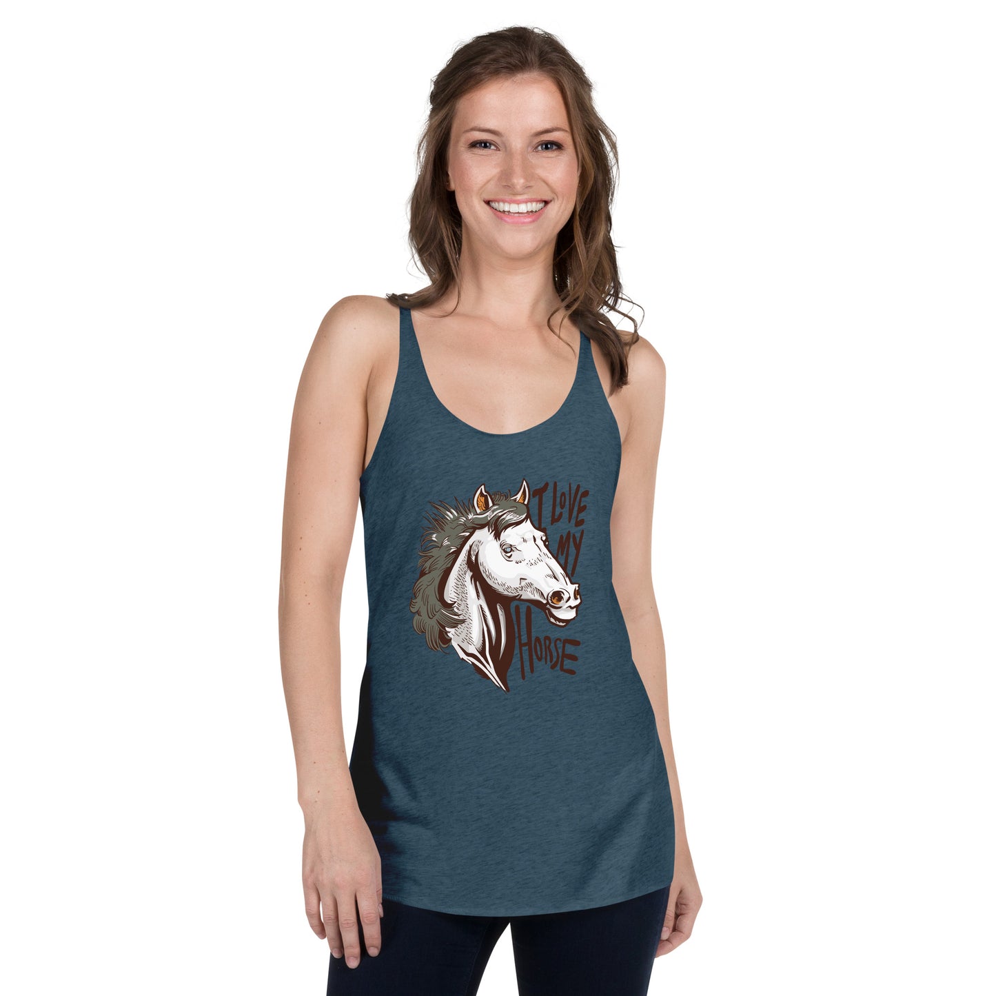 I Love My Horse Women's Racerback Tank