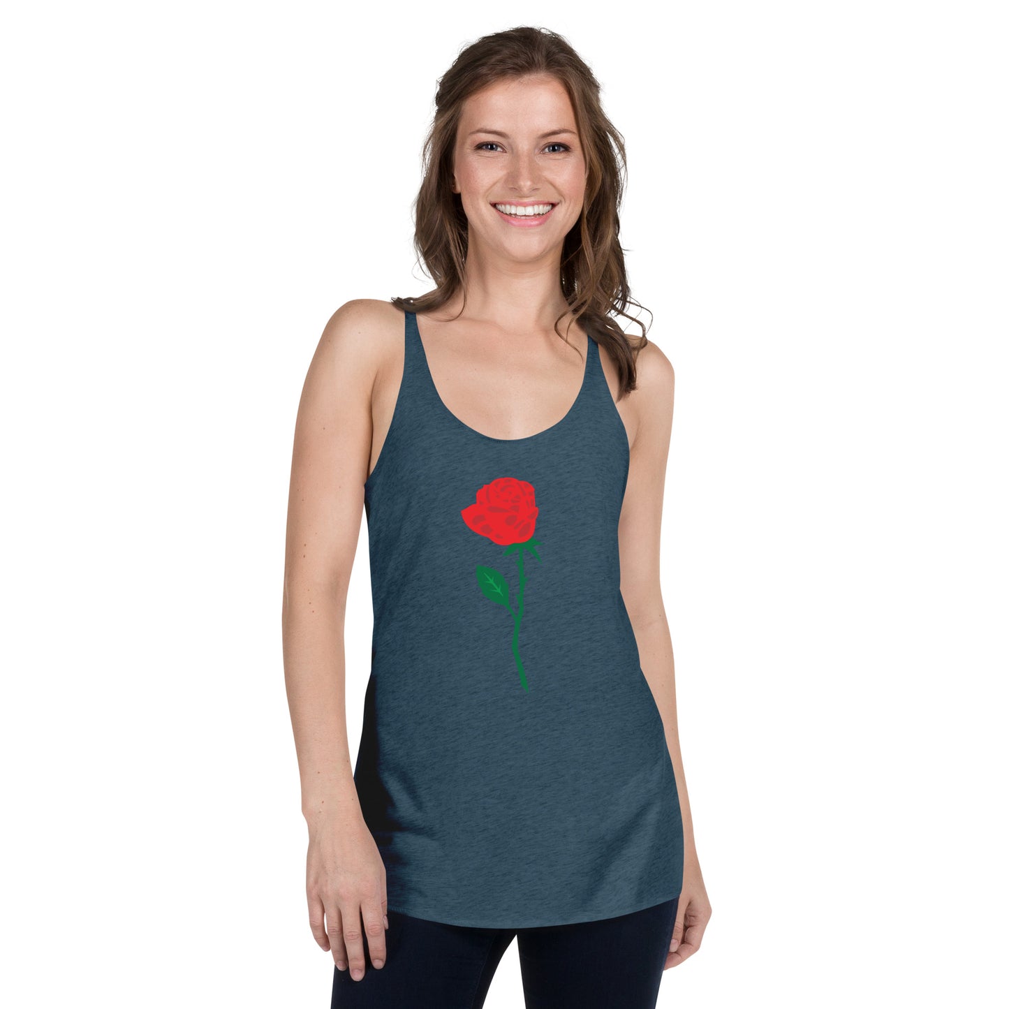 Red Rose Women's Racerback Tank