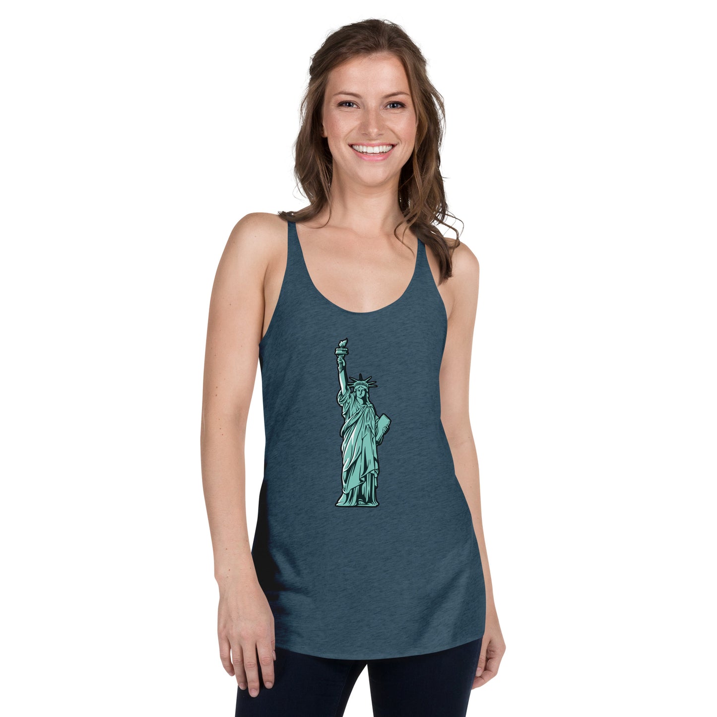 Lady Liberty New York Women's Racerback Tank