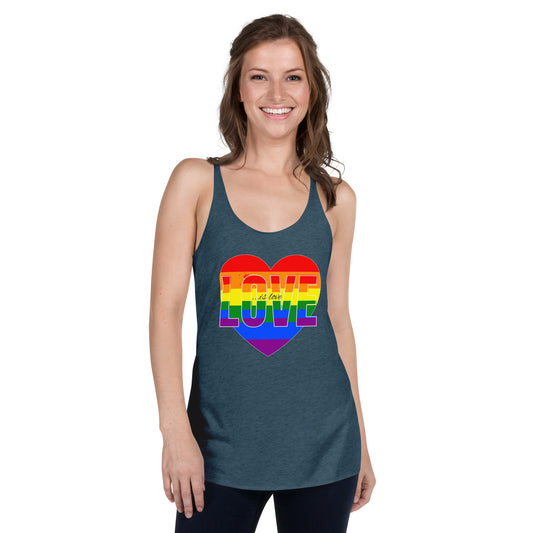 Love Is Love Women's Racerback Tank