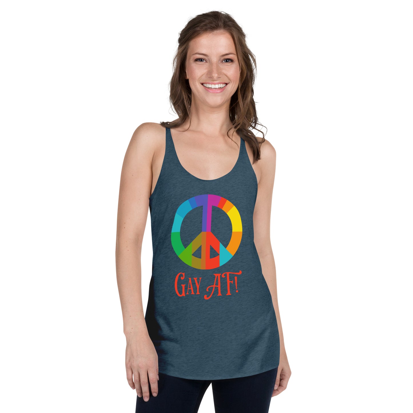 Gay AF! Women's Racerback Tank