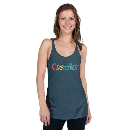 Coexist Rainbow Women's Racerback Tank