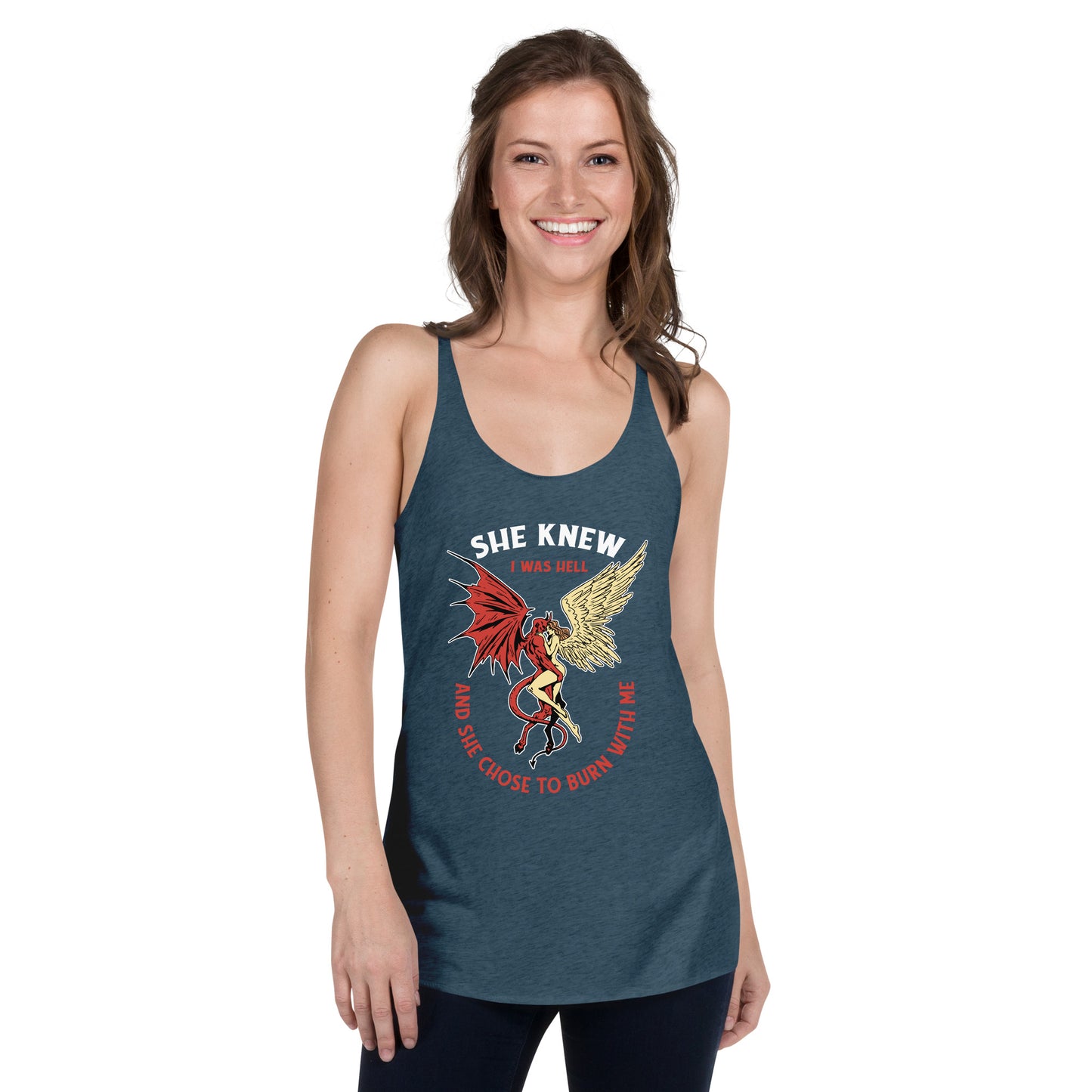 She Knew I Was Hell Women's Racerback Tank