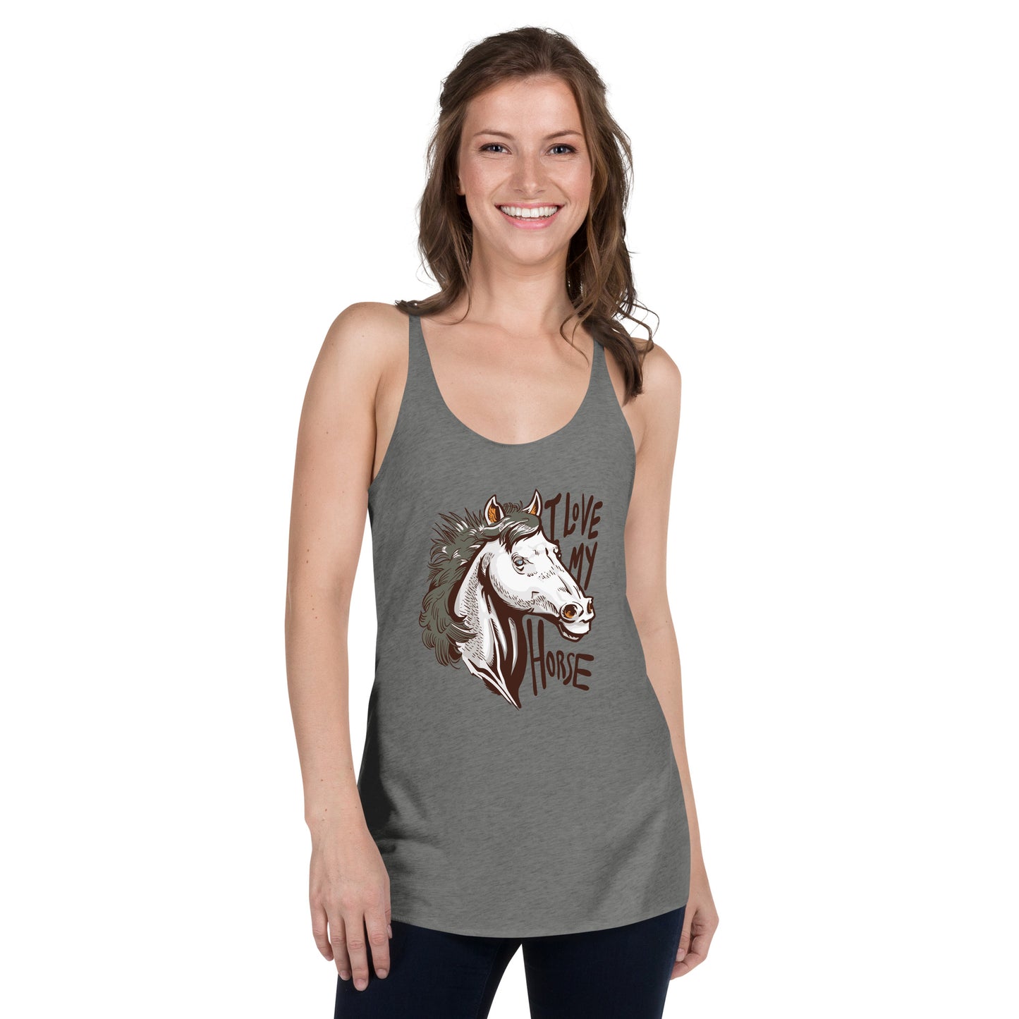 I Love My Horse Women's Racerback Tank