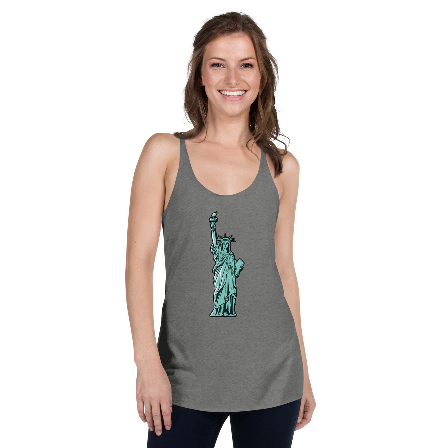 Lady Liberty New York Women's Racerback Tank