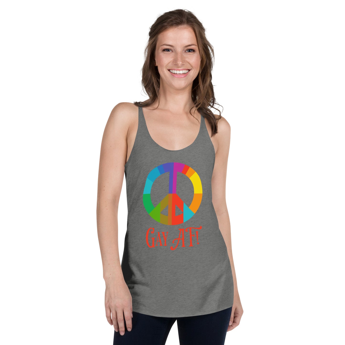 Gay AF! Women's Racerback Tank