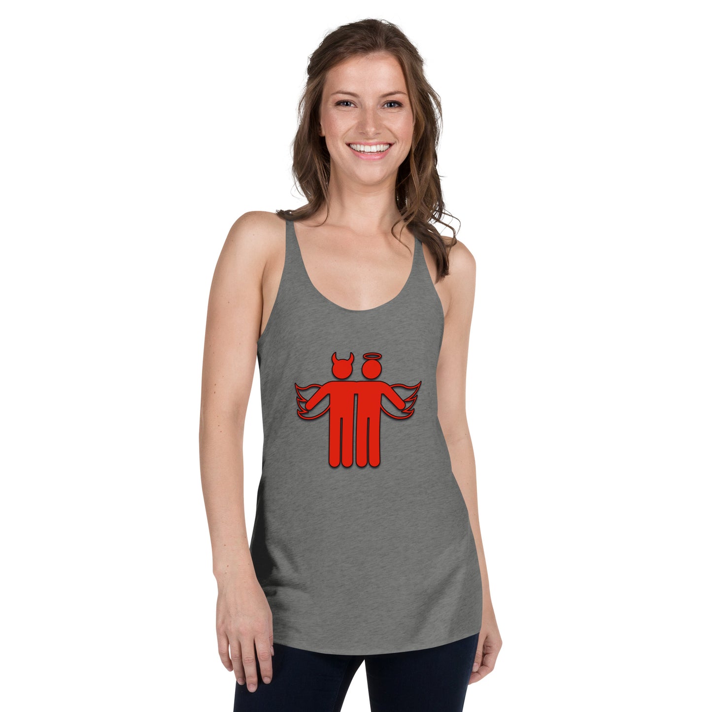 Devil & Angel Women's Racerback Tank