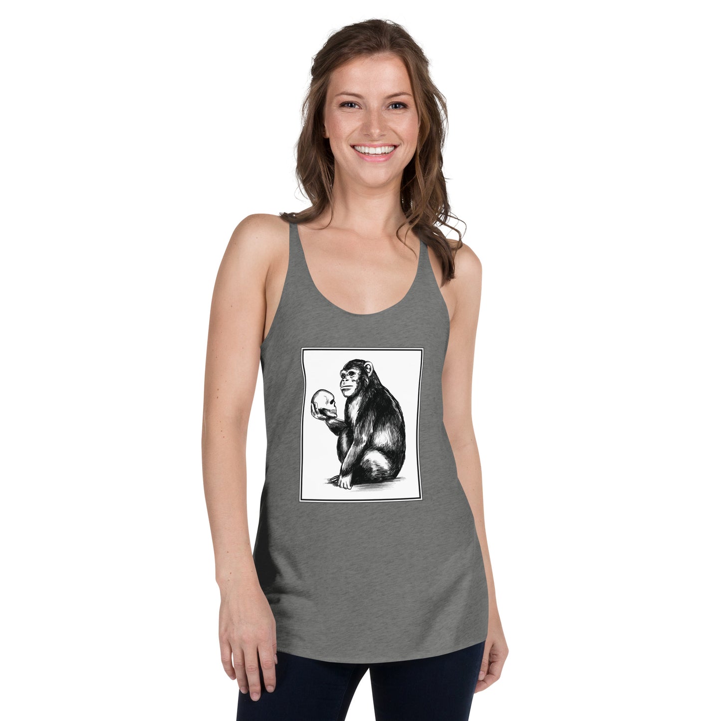 Chimp Thinker Women's Racerback Tank