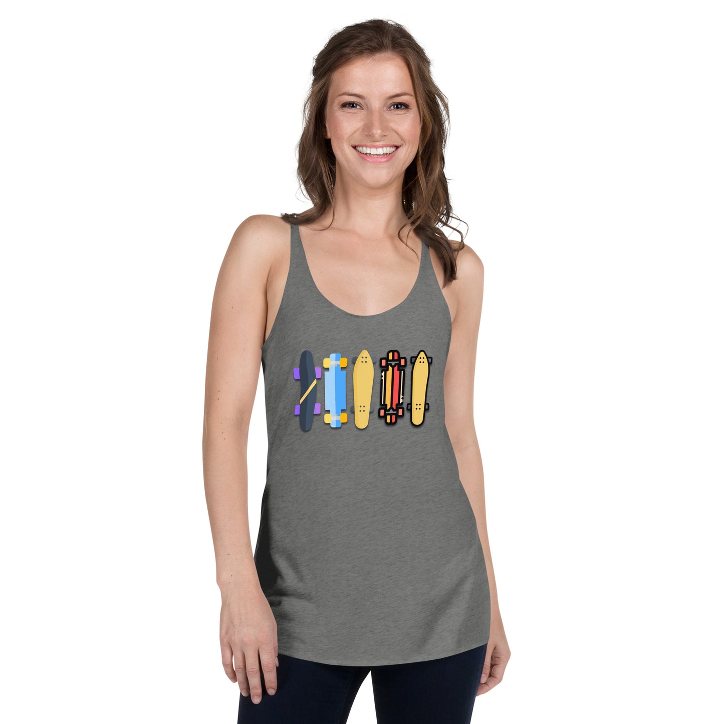 Skateboard Decks Women's Racerback Tank