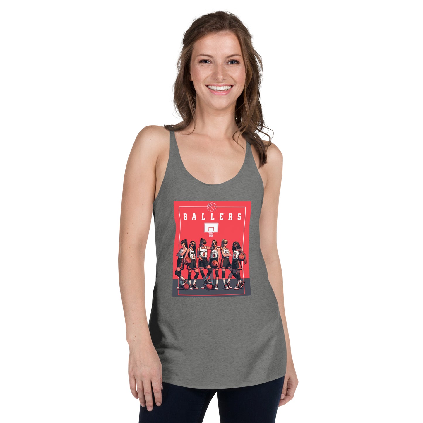 Basketball Ballers Women's Racerback Tank