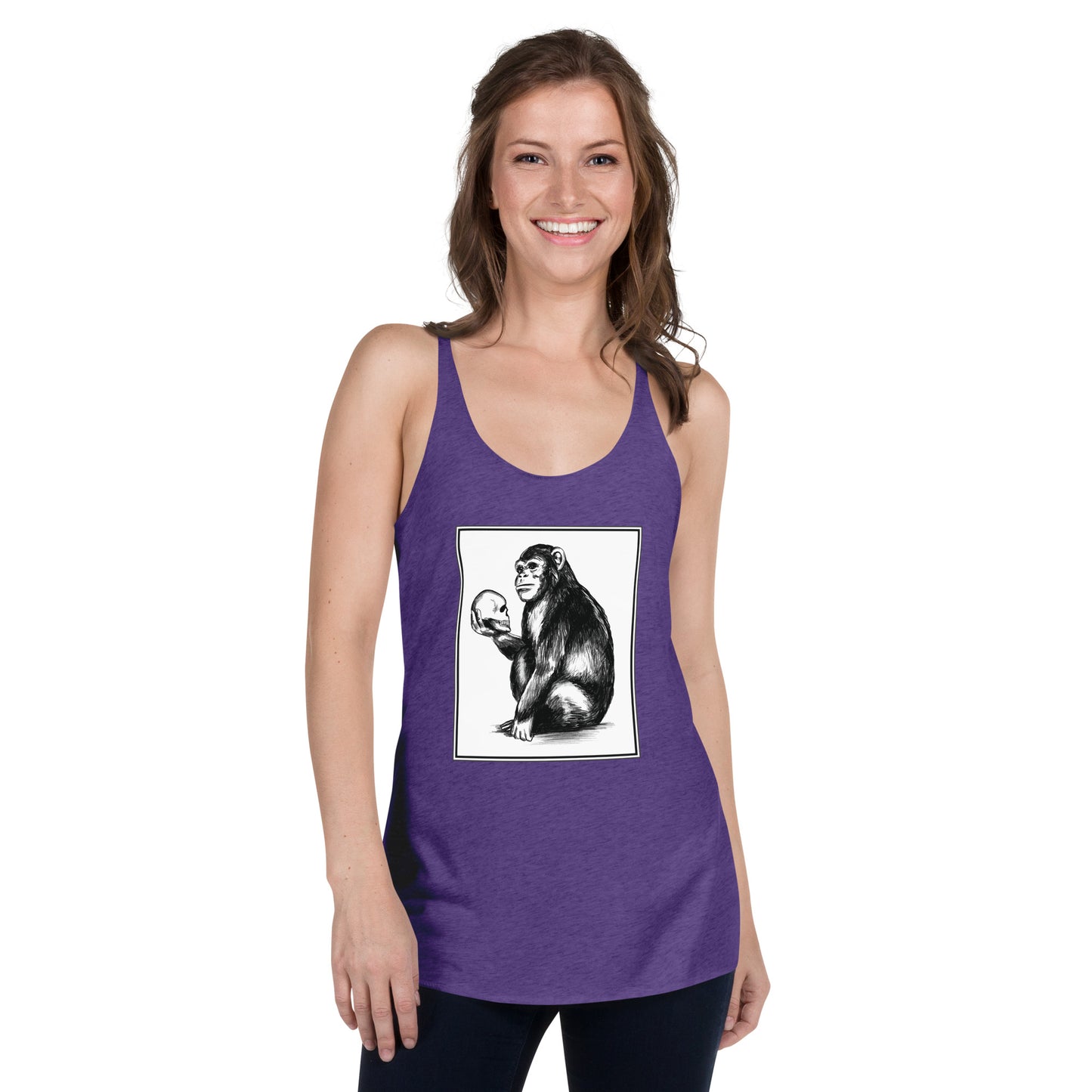 Chimp Thinker Women's Racerback Tank