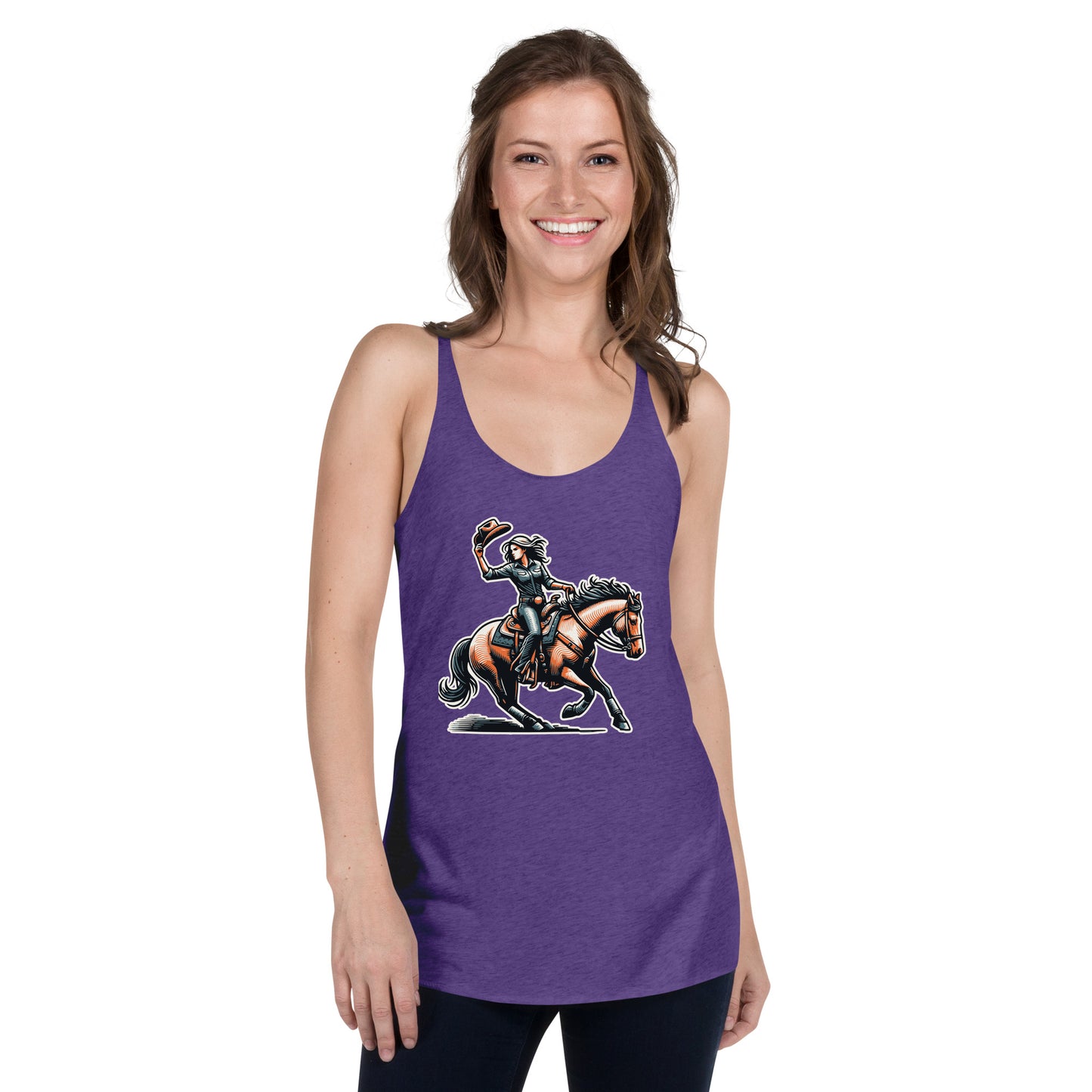 Cowgirl Yeehaw! Women's Racerback Tank