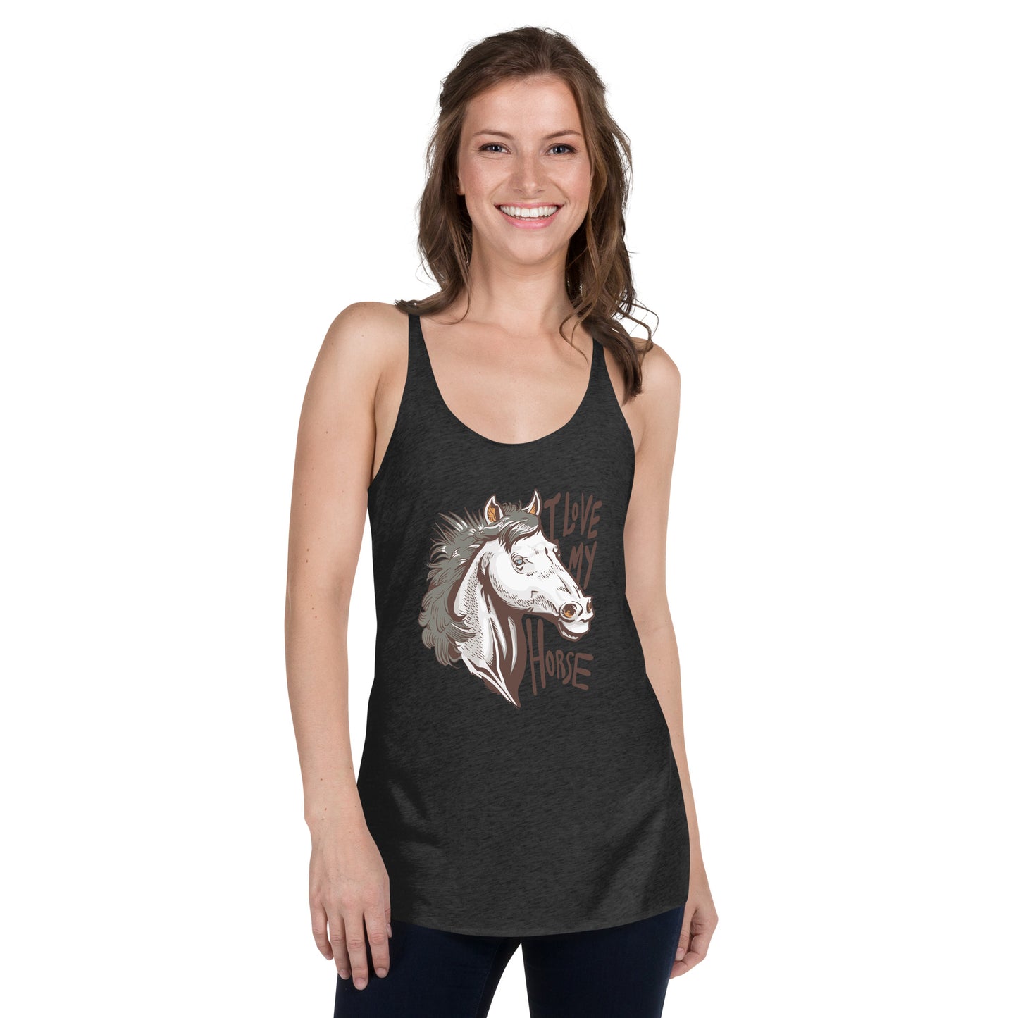 I Love My Horse Women's Racerback Tank