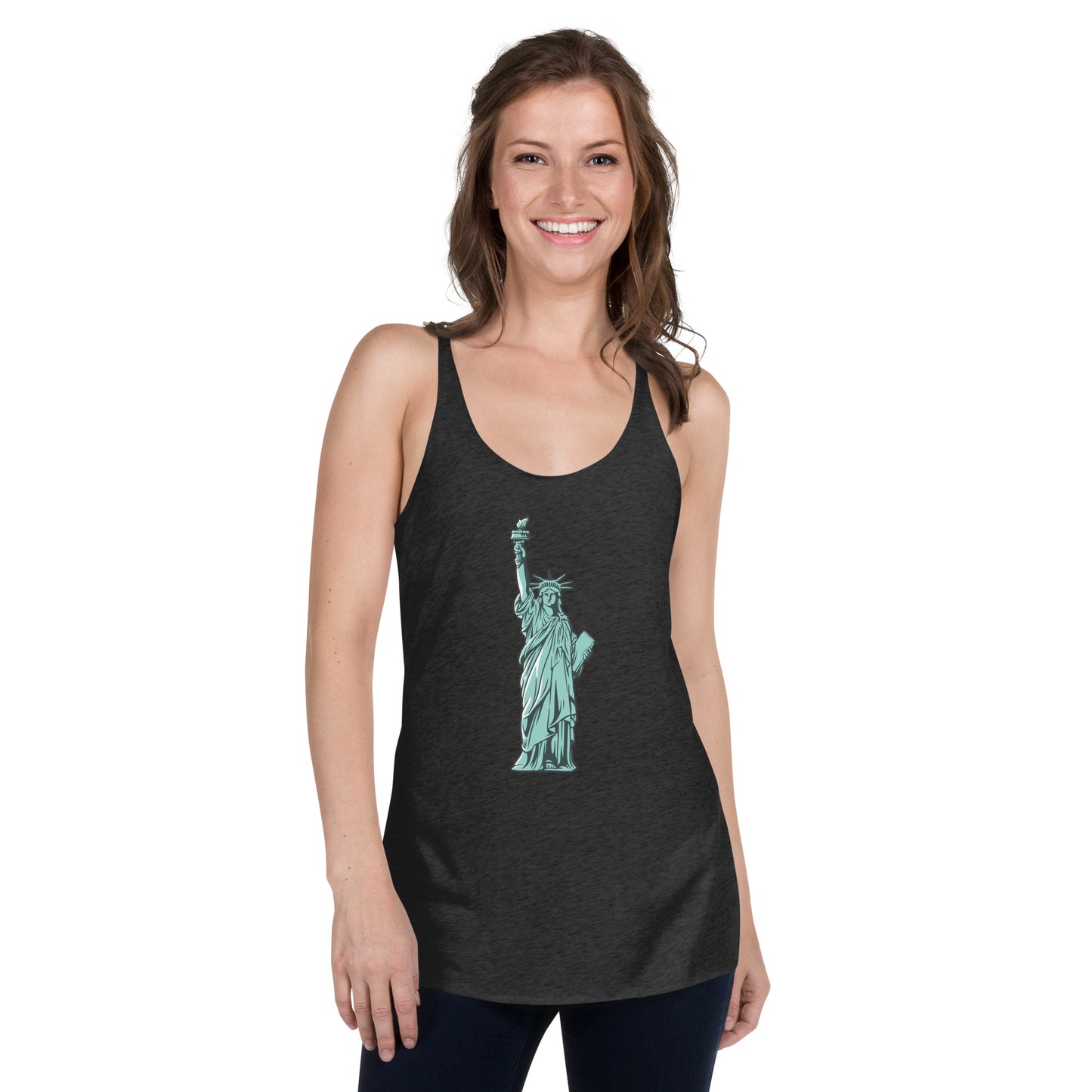 Lady Liberty New York Women's Racerback Tank