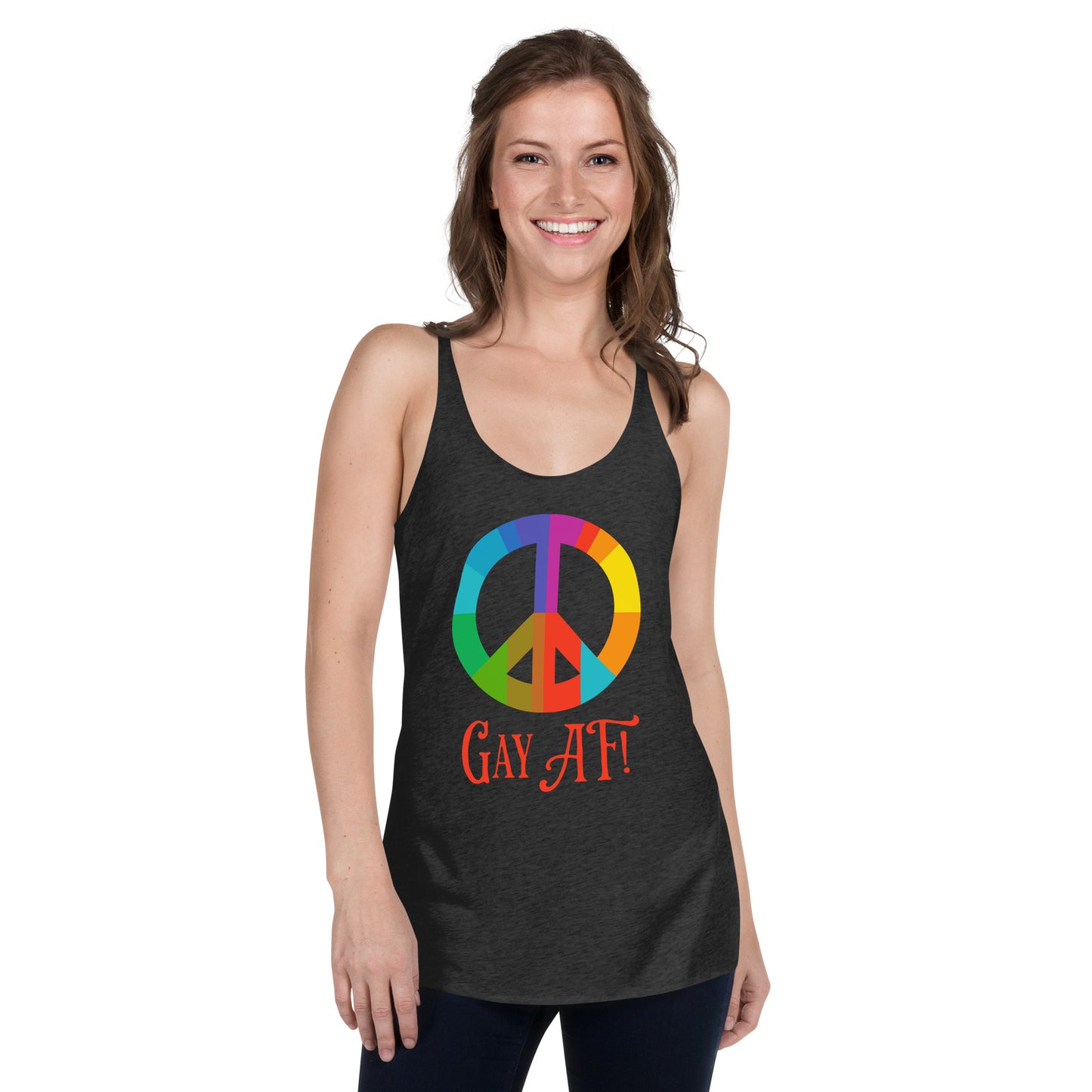 Gay AF! Women's Racerback Tank