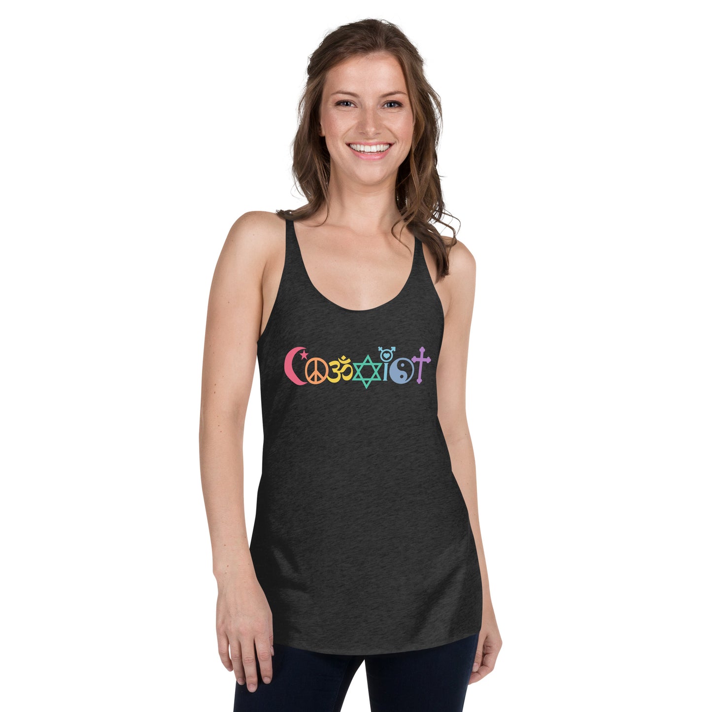 Coexist Rainbow Women's Racerback Tank