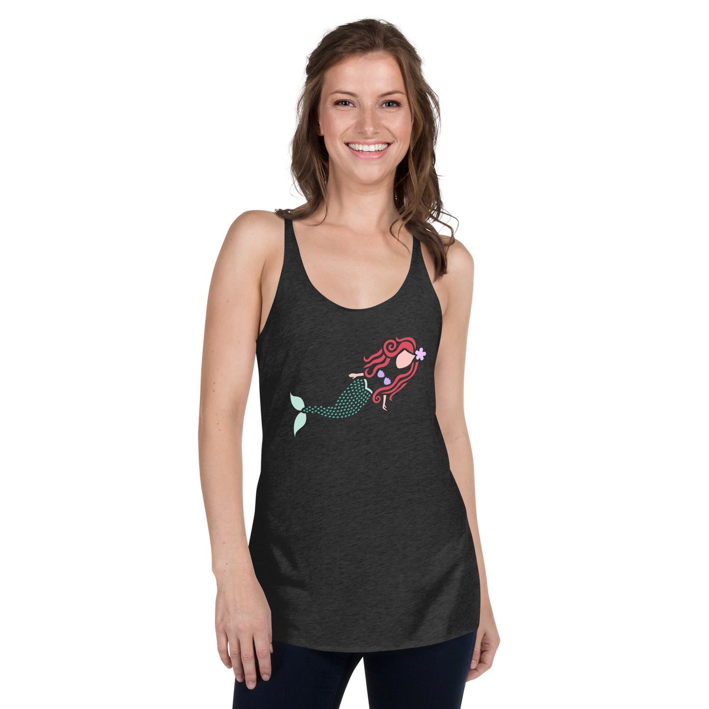 A Mermaid Under the Water Women's Racerback Tank