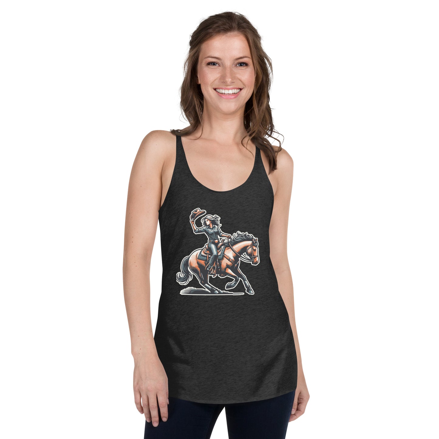 Cowgirl Yeehaw! Women's Racerback Tank