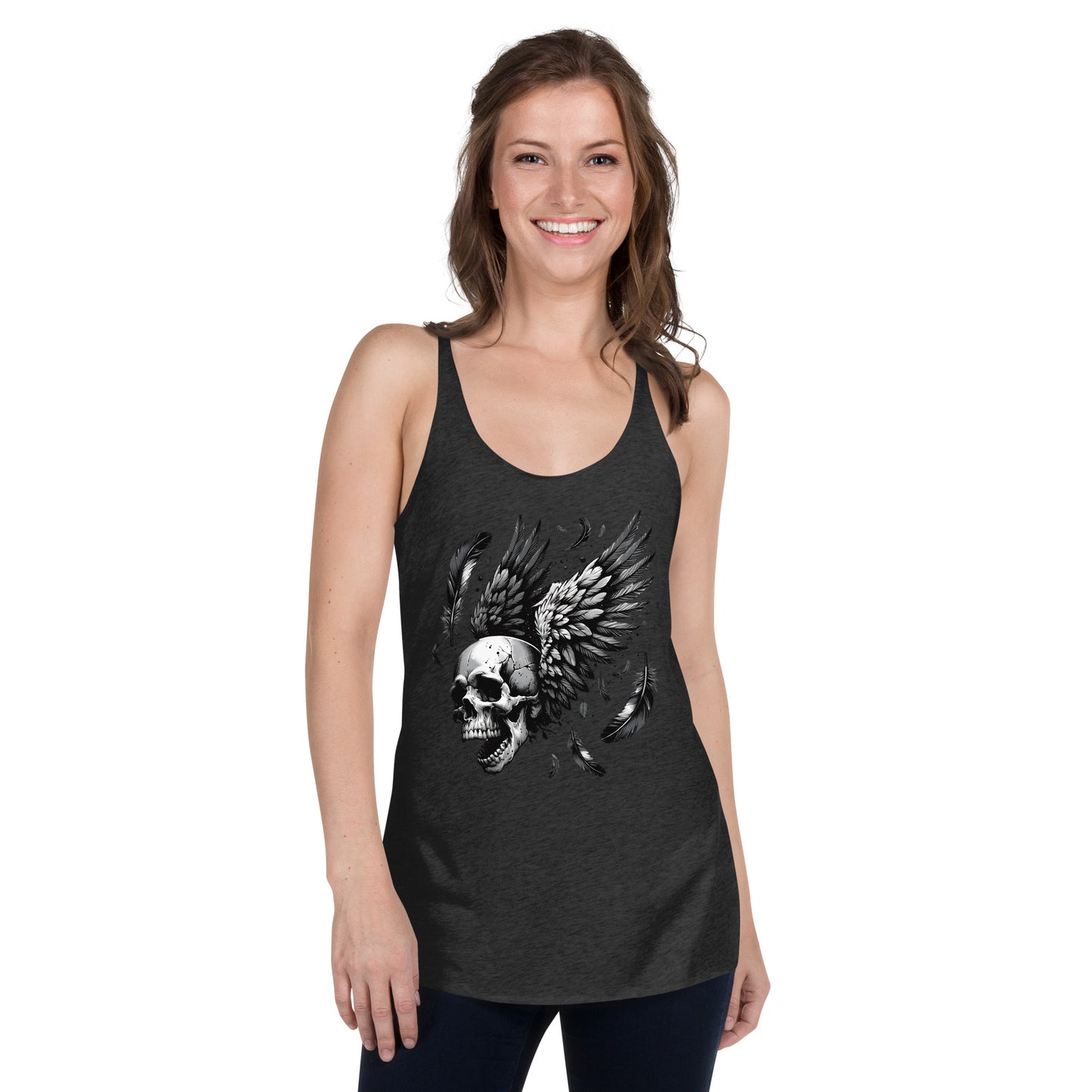 Flying Skull Women's Racerback Tank