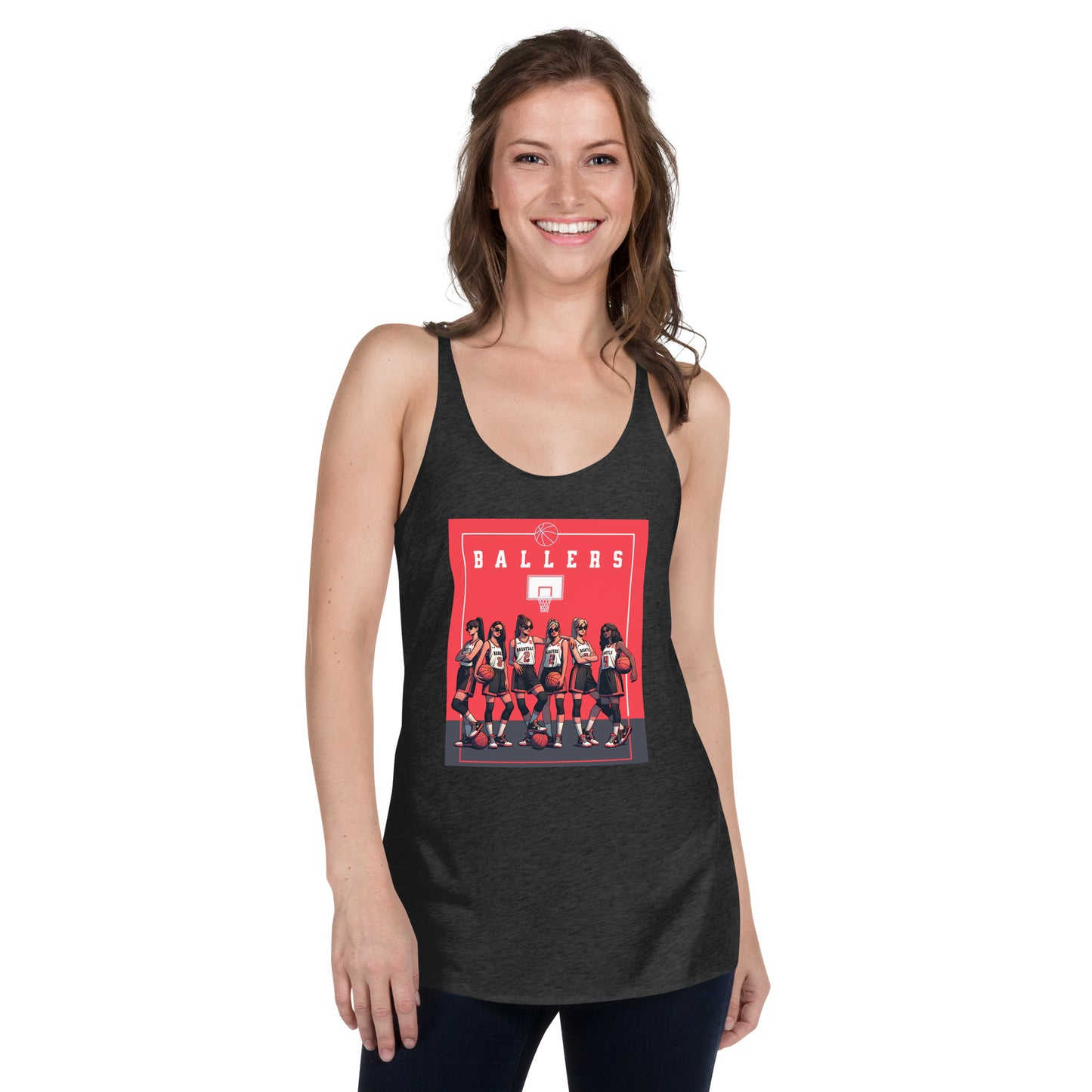 Basketball Ballers Women's Racerback Tank