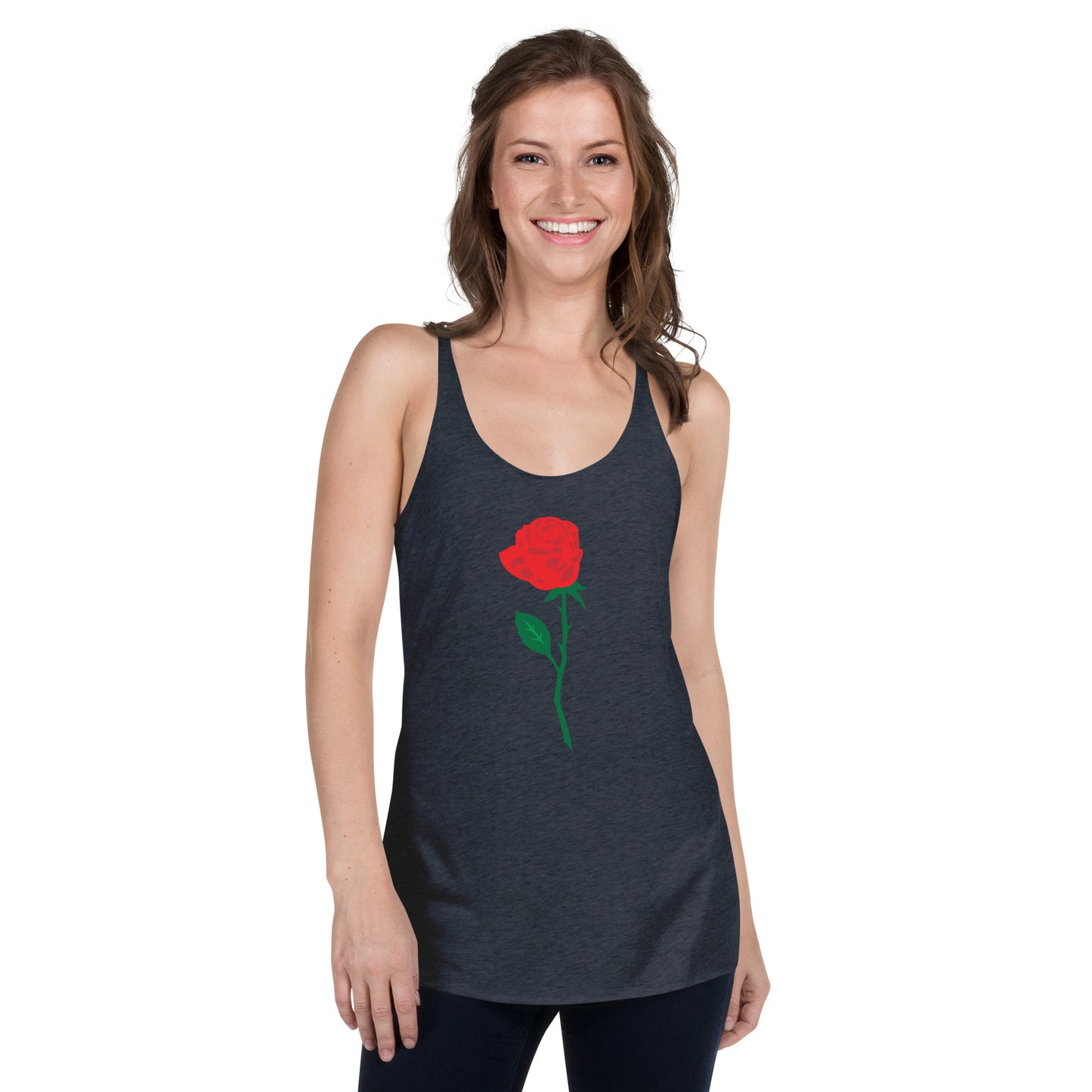 Red Rose Women's Racerback Tank