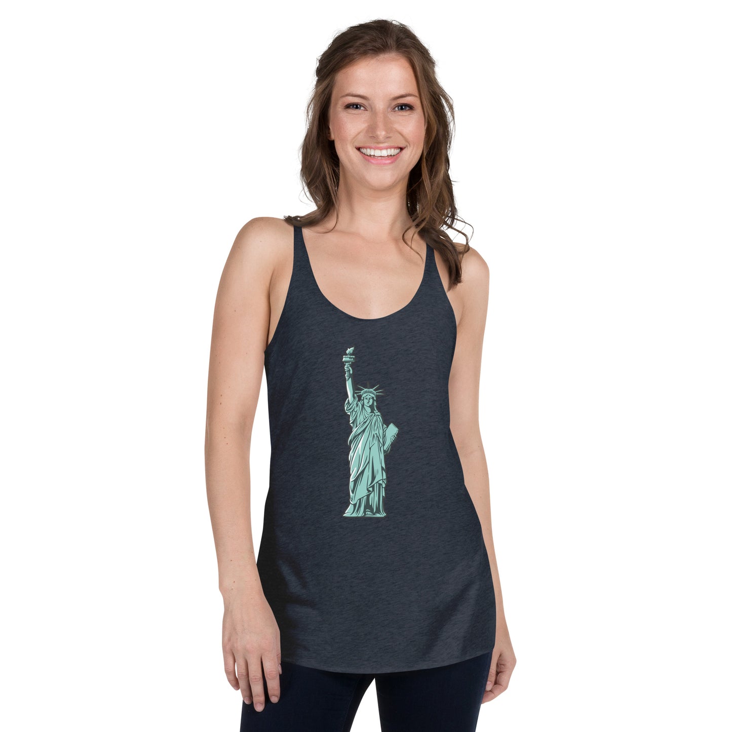 Lady Liberty New York Women's Racerback Tank