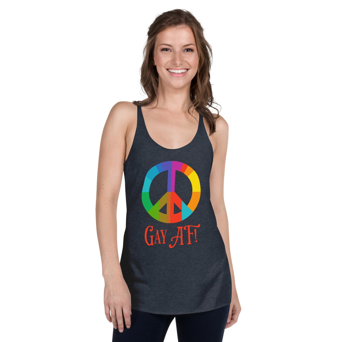 Gay AF! Women's Racerback Tank