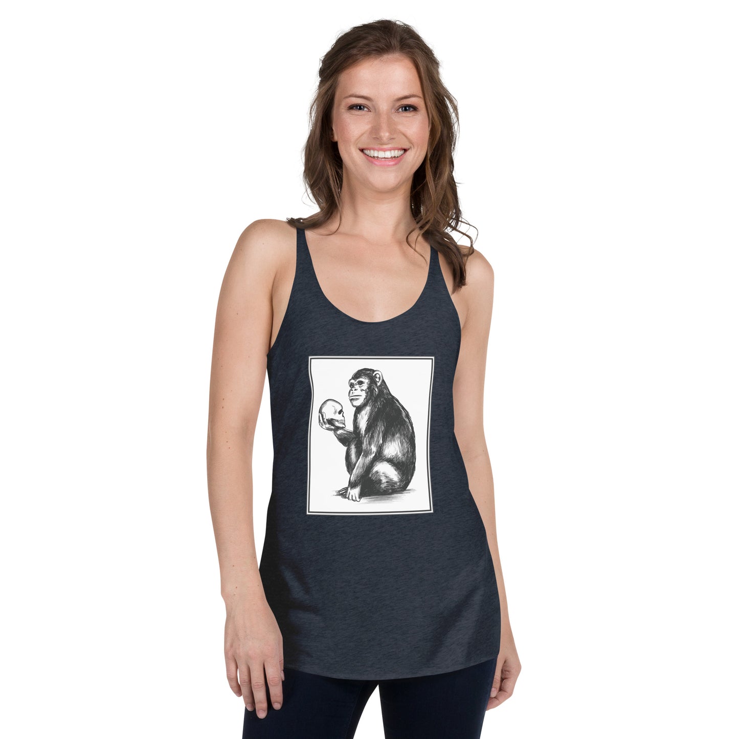 Chimp Thinker Women's Racerback Tank