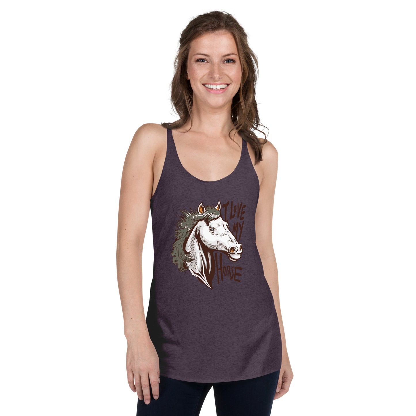 I Love My Horse Women's Racerback Tank