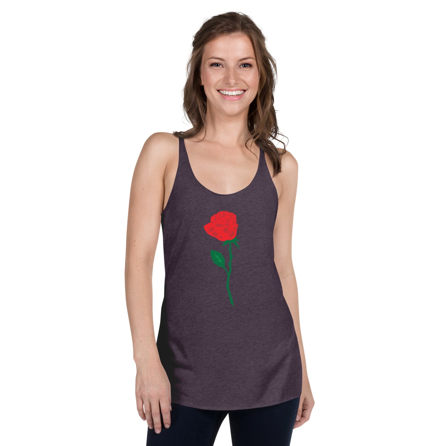 Red Rose Women's Racerback Tank