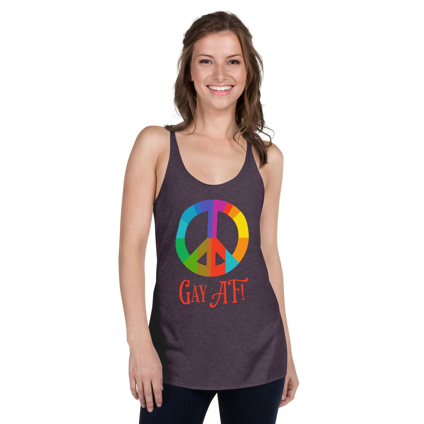 Gay AF! Women's Racerback Tank