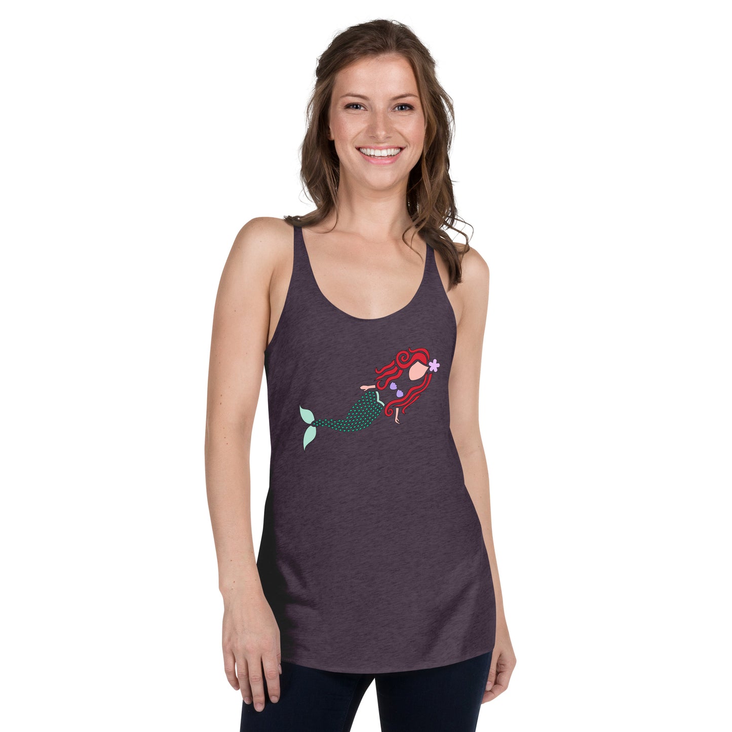 A Mermaid Under the Water Women's Racerback Tank