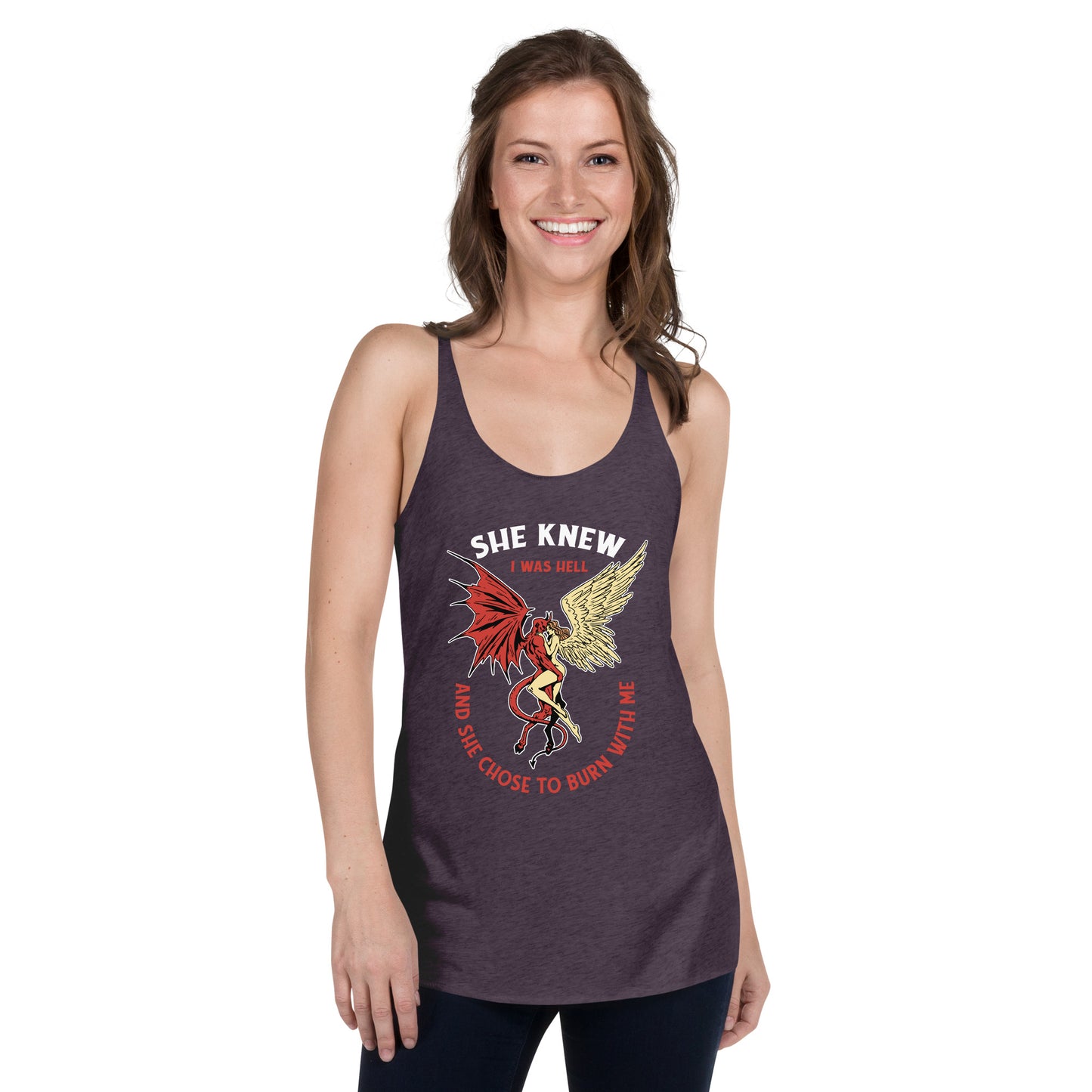 She Knew I Was Hell Women's Racerback Tank