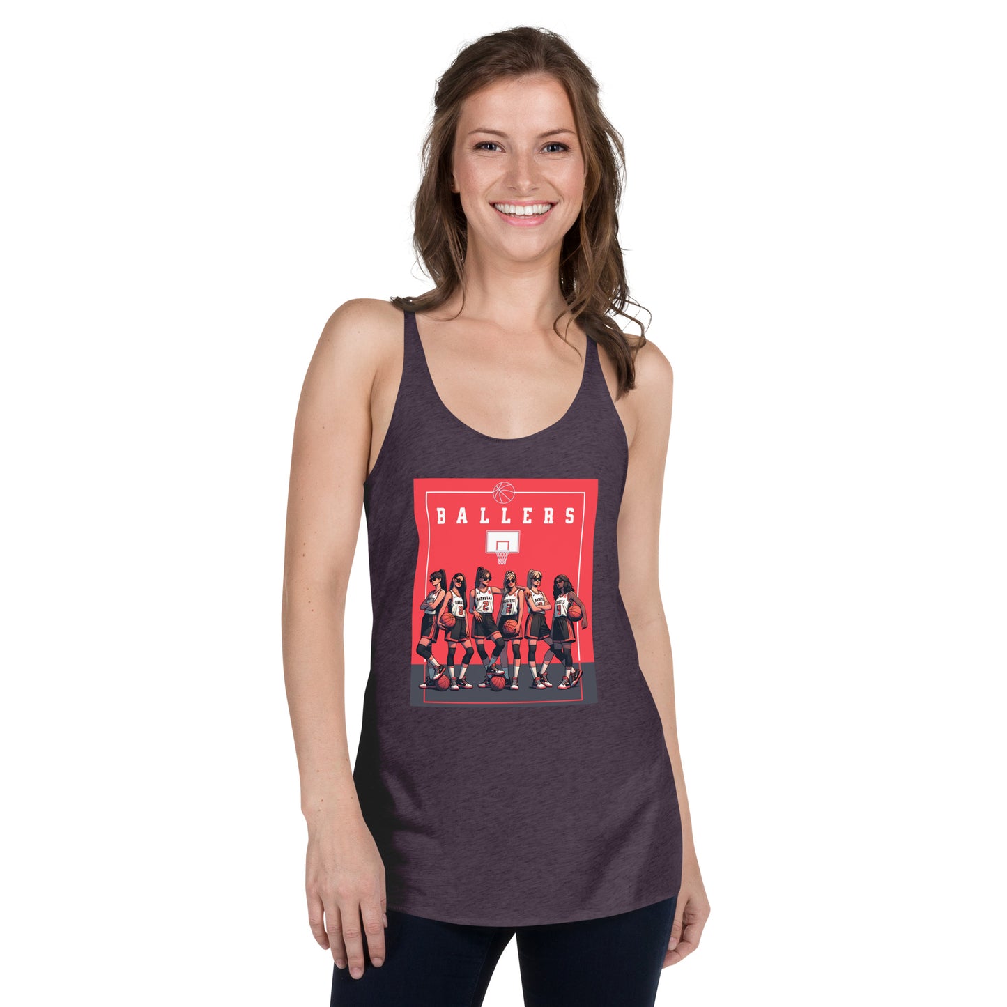 Basketball Ballers Women's Racerback Tank