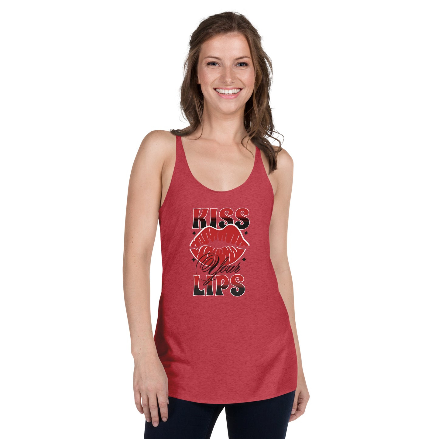 Kiss Your Lips Women's Racerback Tank