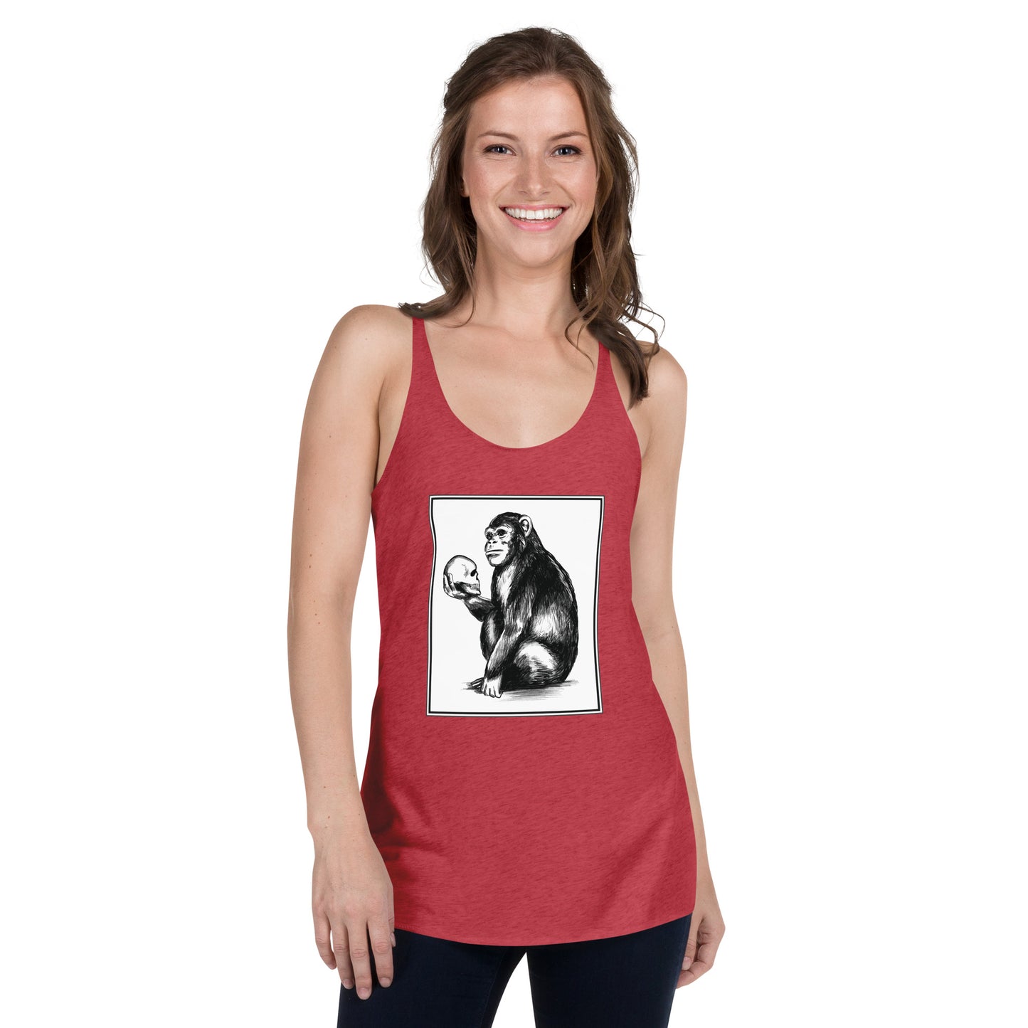 Chimp Thinker Women's Racerback Tank