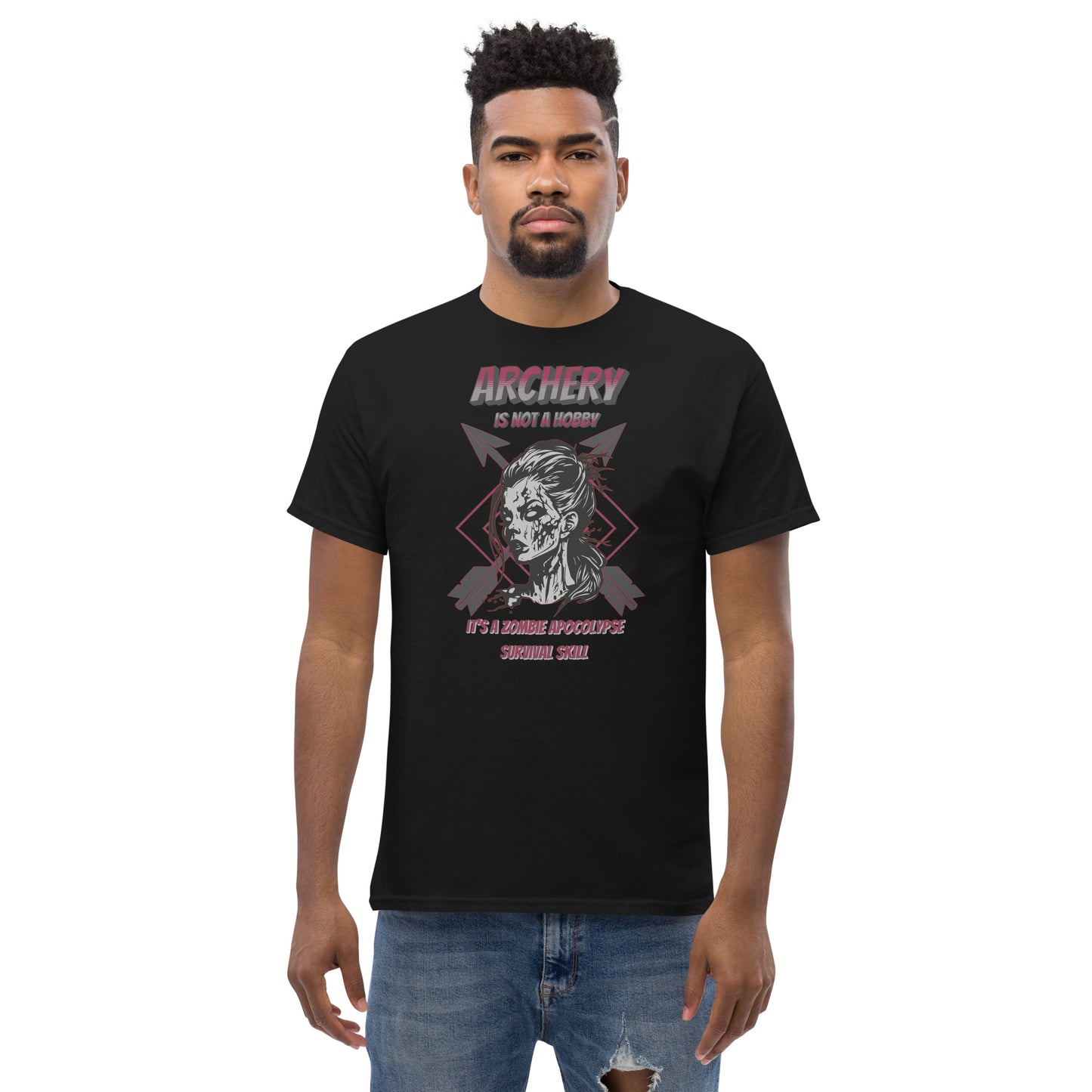 Archery Zombie Apocalypse Men's Classic Tee