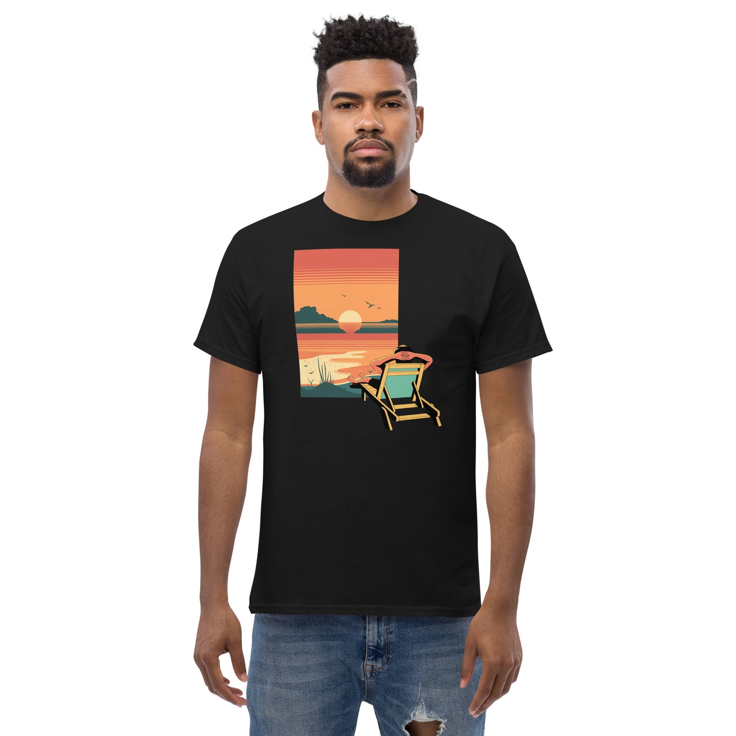 Vacation Mode Sunset Men's Classic Tee