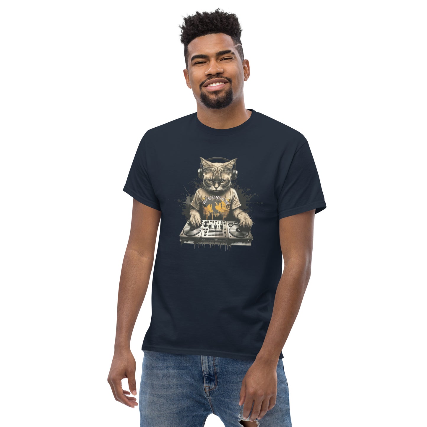 Cat DJ Men's Classic Tee