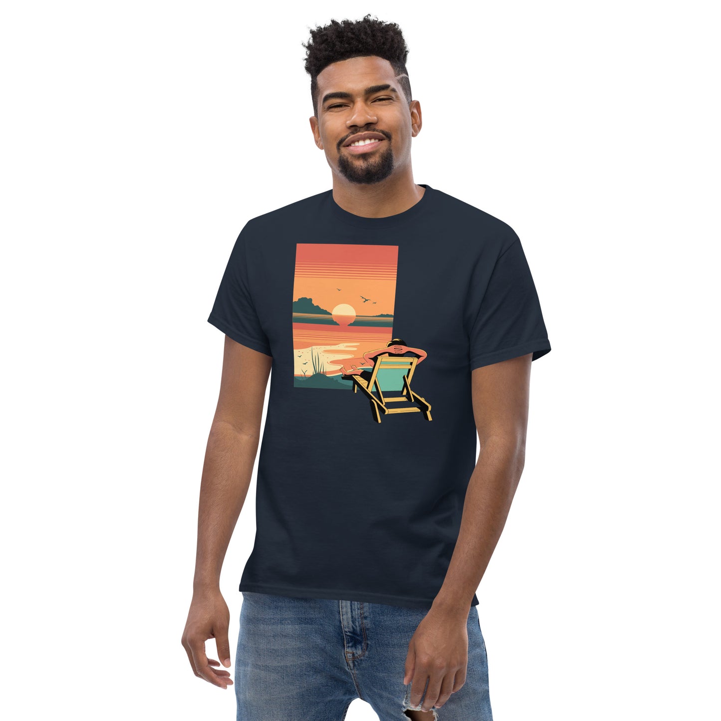 Vacation Mode Sunset Men's Classic Tee