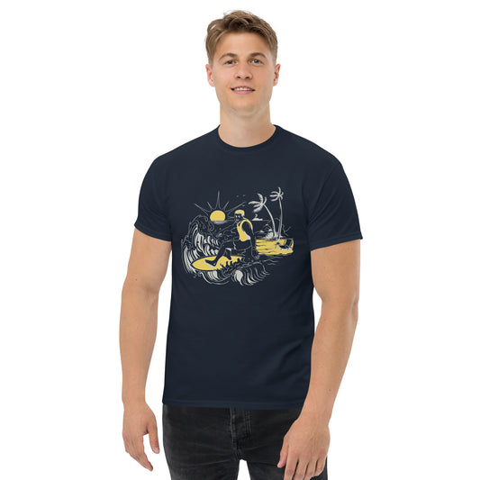 Surfing At Sunset Men's Classic Tee
