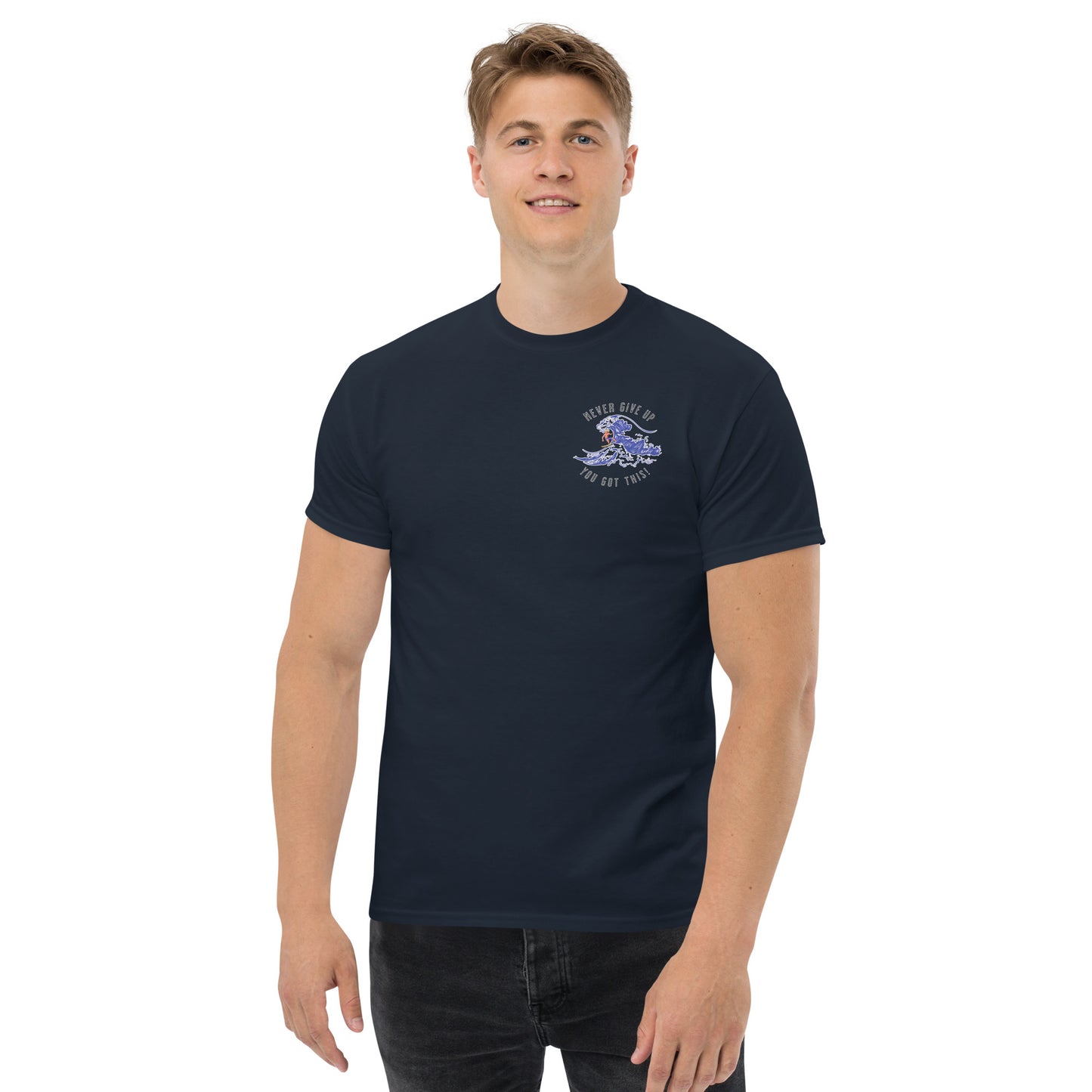 Surfer Never Give Up Men's Classic Tee