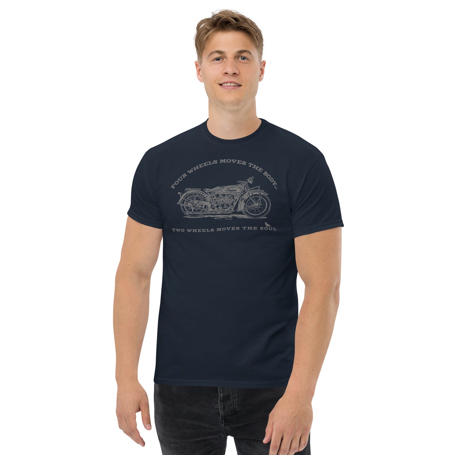 Two Wheels Moves the Soul Men's Classic Tee