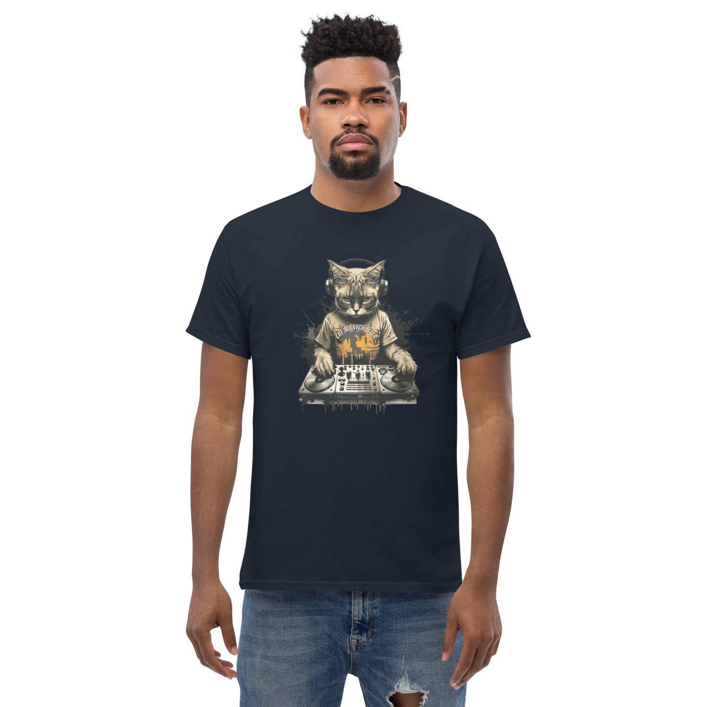 Cat DJ Men's Classic Tee