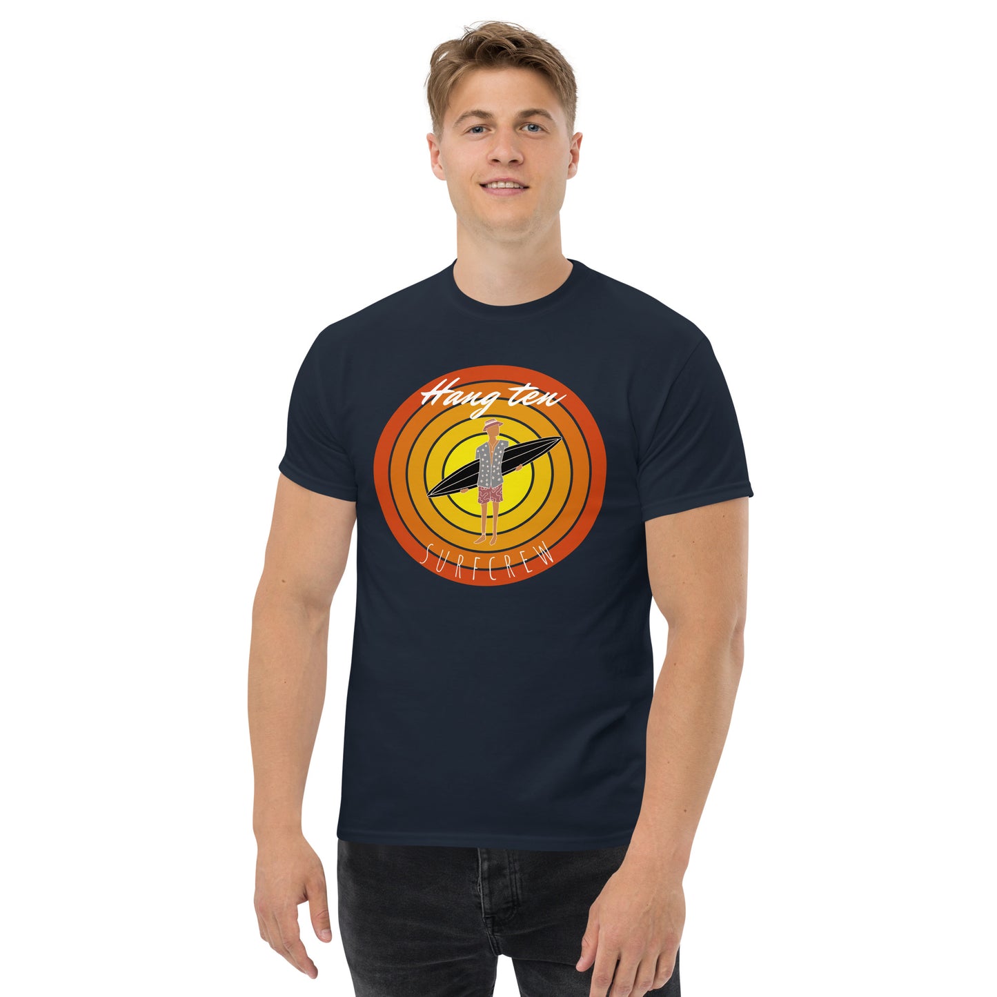 Hang Ten Surf Crew Men's Classic Tee